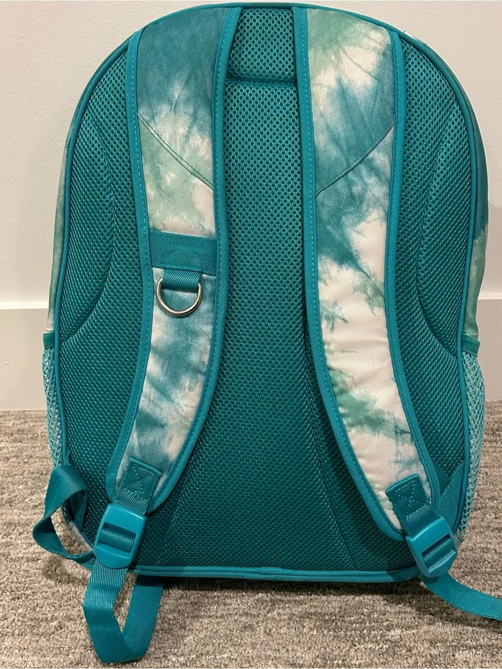 Pottery Barn Teen Gear Up Aqua White Laguna Tie Dye Large Backpack 17
